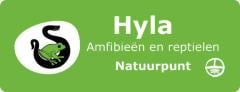 Logo HYLA, de amfibieën- en reptielenwerkgroep van Natuurpunt